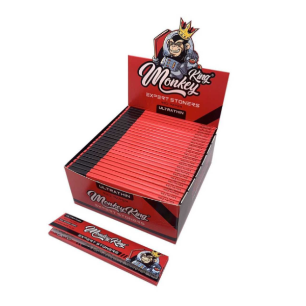 Monkey King Papel Slim King Size Rojo