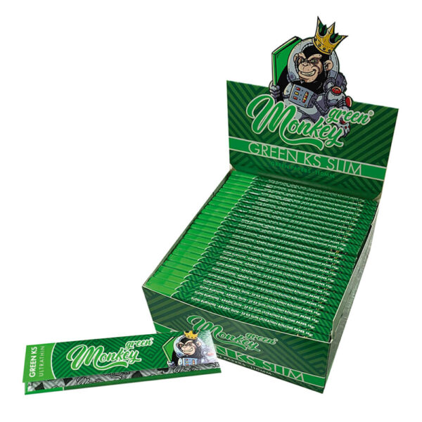 Monkey King Papel Slim King Size Verde